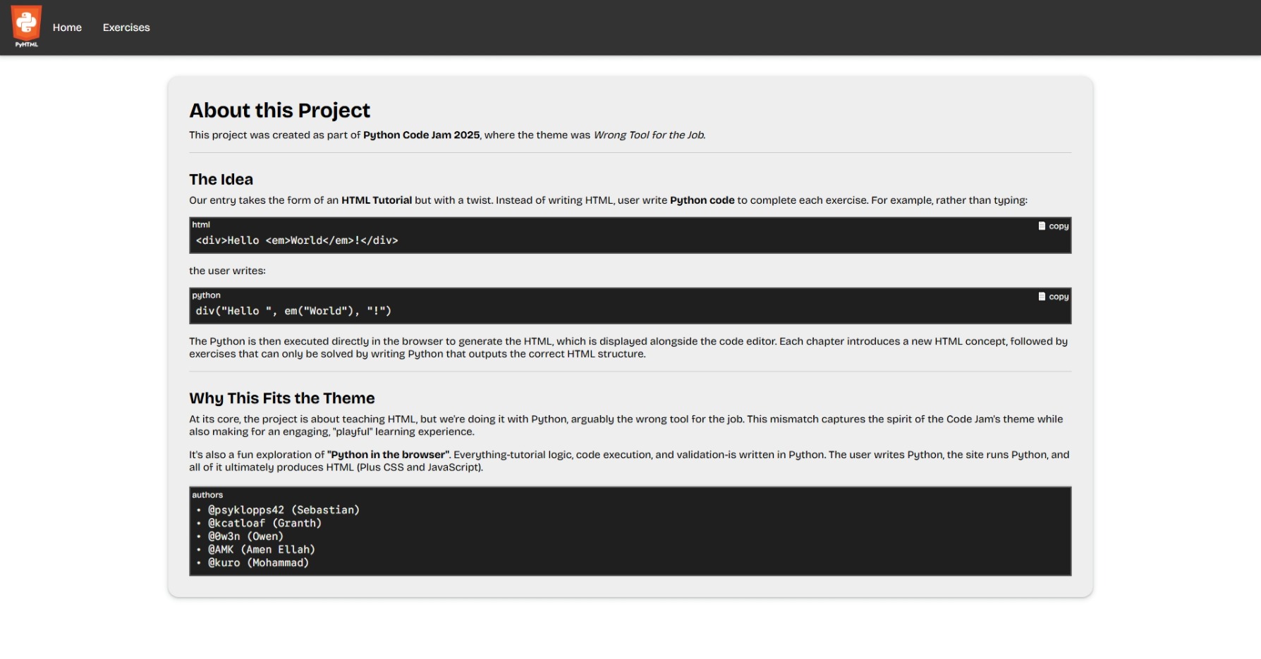 Python Code Jam Screenshot 3